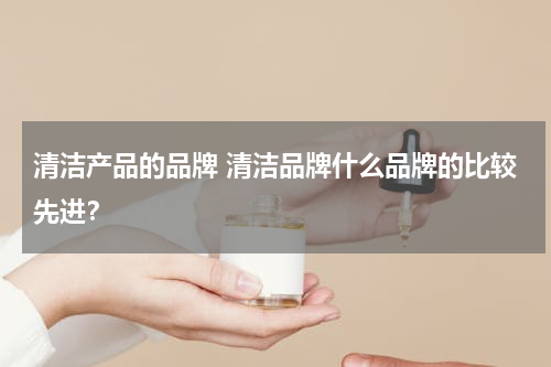 清洁产品的品牌 清洁品牌什么品牌的比较先进？
