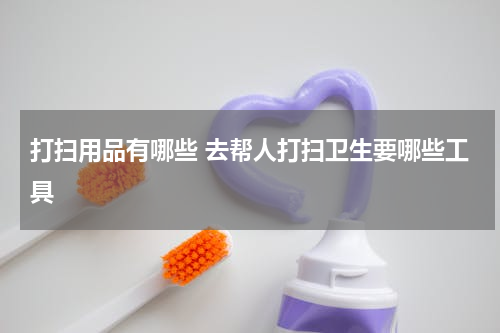 打扫用品有哪些 去帮人打扫卫生要哪些工具