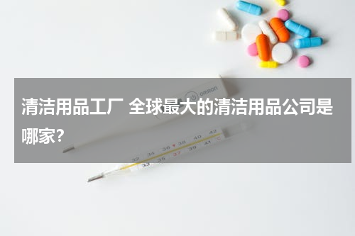 清洁用品工厂 全球最大的清洁用品公司是哪家？