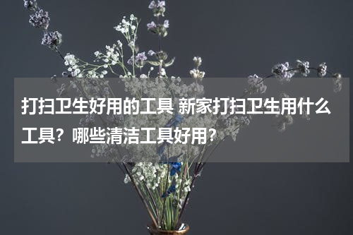 打扫卫生好用的工具 新家打扫卫生用什么工具？哪些清洁工具好用？