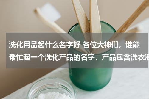 洗化用品起什么名字好 各位大神们，谁能帮忙起一个洗化产品的名字，产品包含洗衣液，洗洁精，洗发水之类的，求高达上，好听朗朗上口的，采纳有奖哦